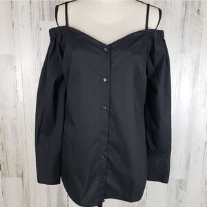 TALL! Banana Republic Poplin Top Sz 8